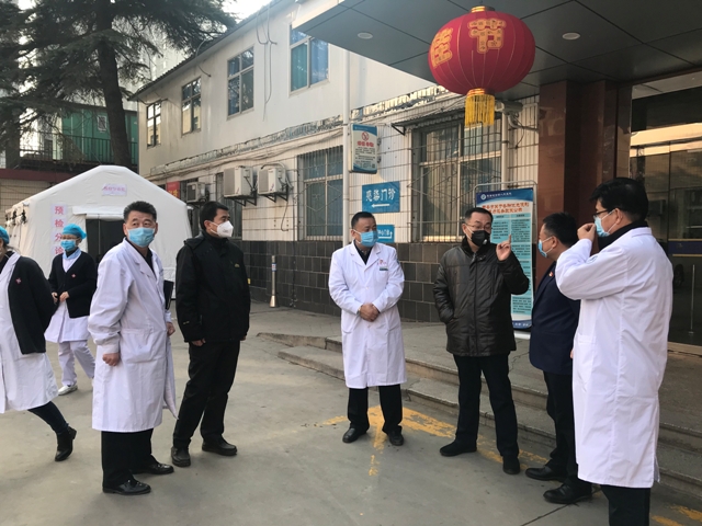 省卫健委督导组对我院新型冠状病毒肺炎防控工作进行督导检查